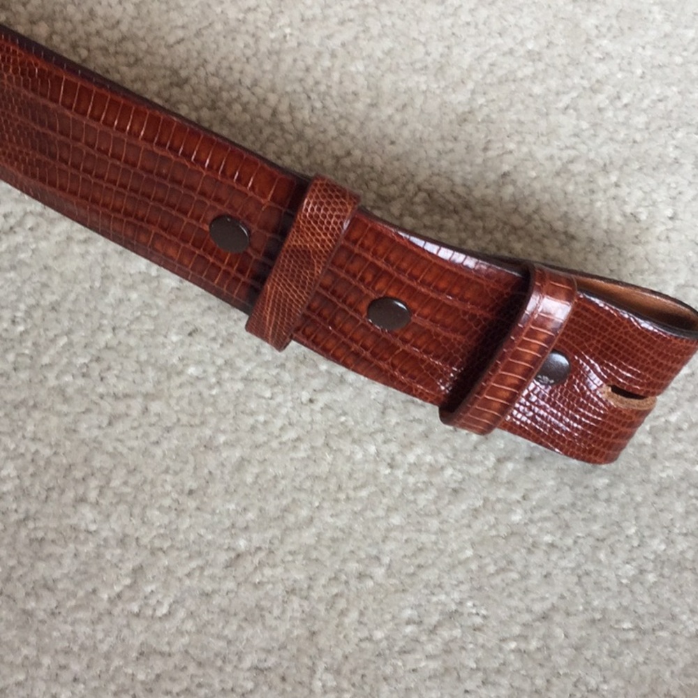 James Reid Genuine Lizard Belt Strap - Picture 5 of 13